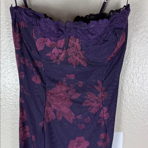 House of CB Aiza Grape Floral Print Maxi Dress - Picture 10 of 13